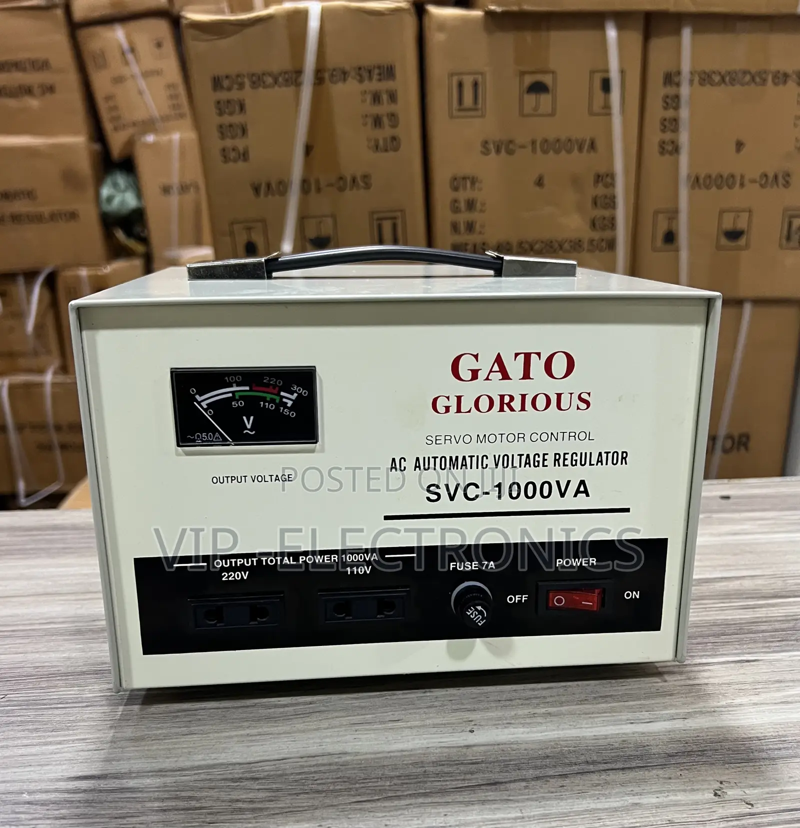 GATO GLORIOUS Stabilizer SVC-1000VA Automatic Voltage Regulator