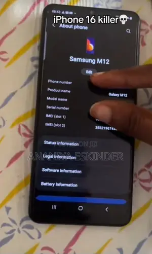 Samsung Galaxy M12 64 GB Black