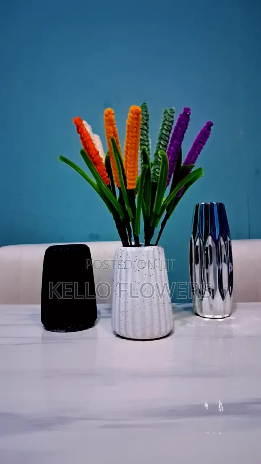 Kello Fuzzy Wire Flowers