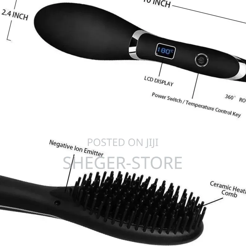 Orginal Gemei Professional Hair Straightner Brush