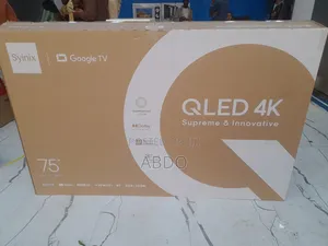 Syinix Smart TV Googel Qled TV 75 Inch Framless 2026 Hifi Speaker
