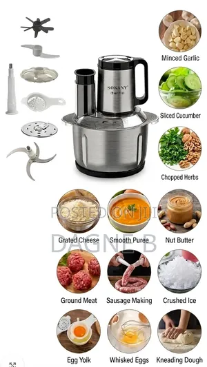 Onion Chopper Meat Chopper Sokany የስጋ እና ሽንኩርት መፍጫ