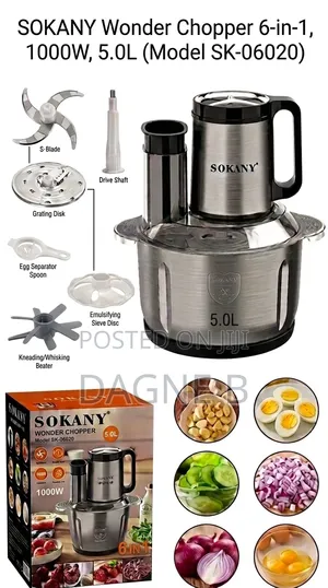 Onion Chopper Meat Chopper Sokany የስጋ እና ሽንኩርት መፍጫ