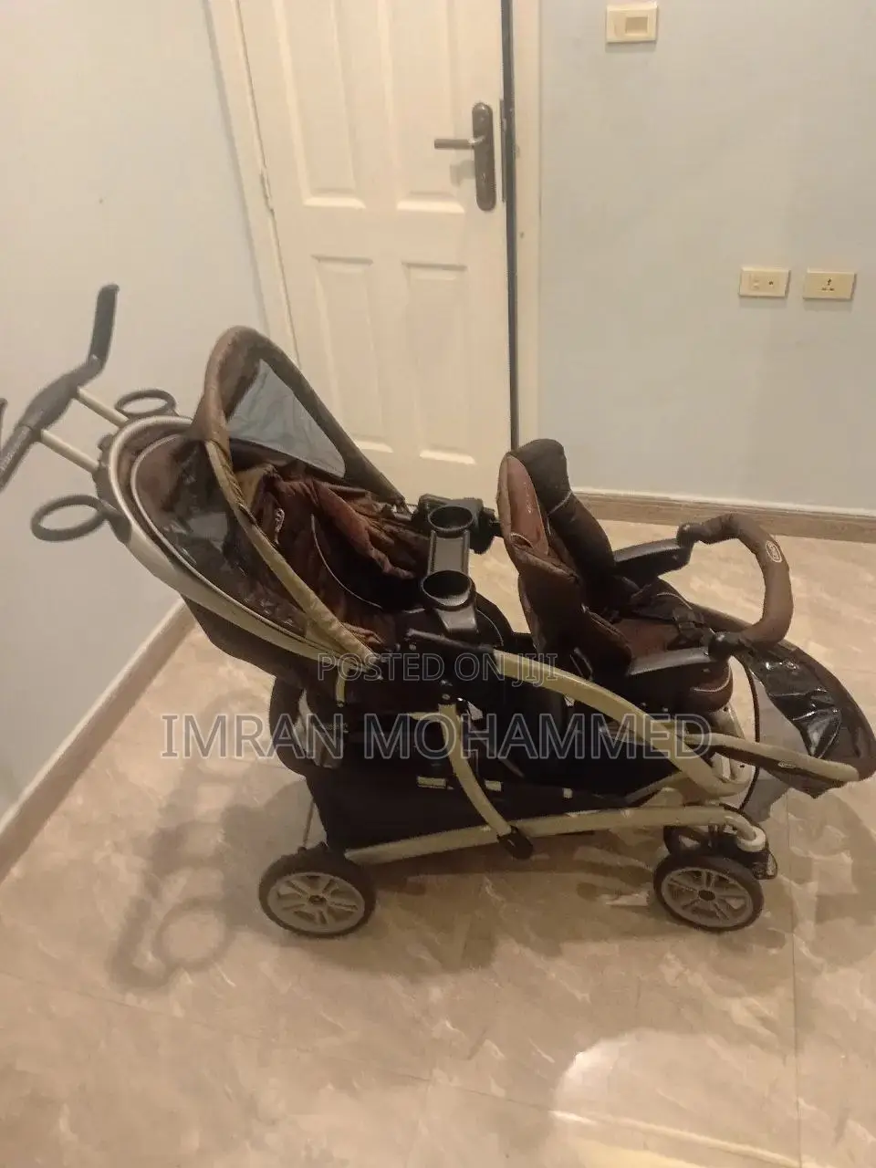 2 Kids Stroller 2-በ-1 ጋሪ