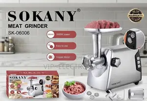 Sokany Meat Grinder – 3800W Copper Motor
