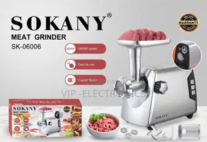 Sokany Meat Grinder – Powerful 3800W Performance With a Copper Motor