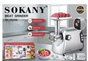 Sokany Meat Grinder – Powerful 3800W Performance With a Copper Motor