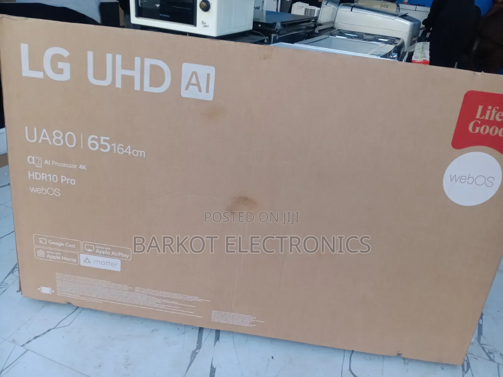 LG Uhd Al Smart TV Lifes Good Ua80 Model Framless 2026 Hifi Speaker