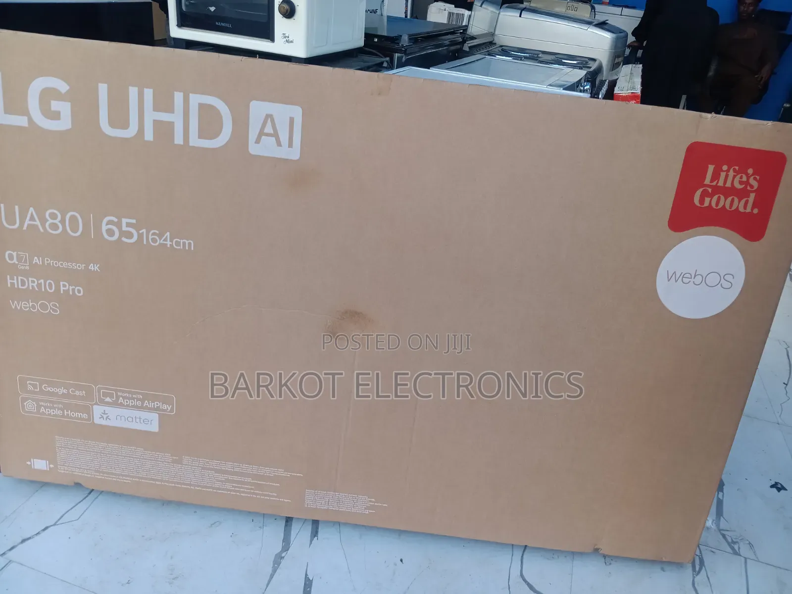 LG Uhd Al Smart TV Lifes Good Ua80 Model Framless 2026 Hifi Speaker