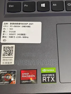 New Laptop Lenovo Legion 5 16GB AMD Ryzen 7 SSD 512GB