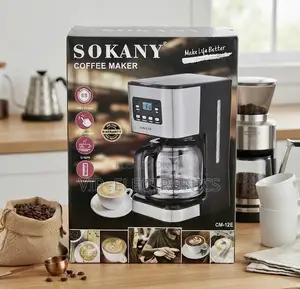 SOKANY Coffee Maker CM-12E – 12-Cup Programmable Coffee Machine