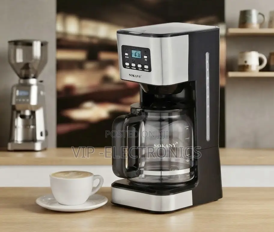 SOKANY Coffee Maker. 12-Cup Designed With a Stylish Stainless-Steel