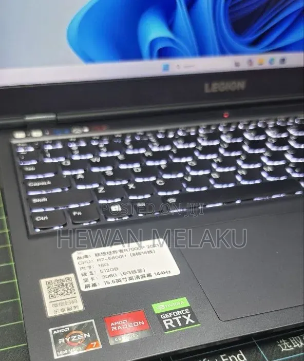 New Laptop Lenovo Legion 5 16GB AMD Ryzen 7 SSD 512GB