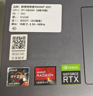 New Laptop Lenovo Legion 5 16GB AMD Ryzen 7 SSD 512GB