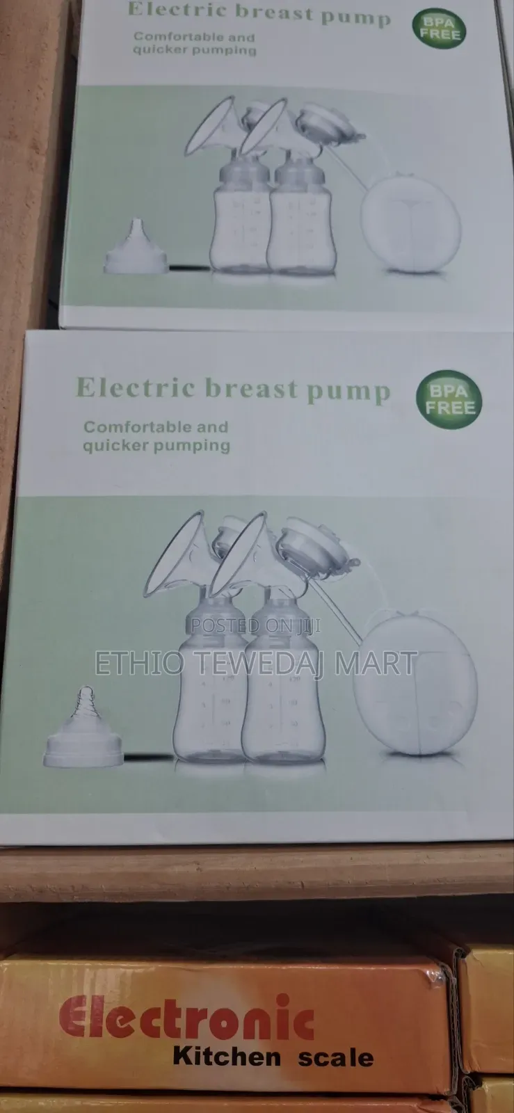Intellegent Electrical Double Breast Pump | በቻርጅ የሚሰራ የእናት ጡት ወተት ማለቢያ