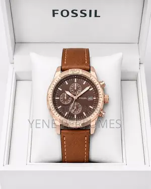 Fossil Leather Strap Men's Watches