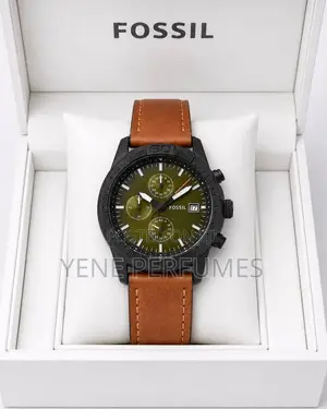 Fossil Leather Strap Men's Watches