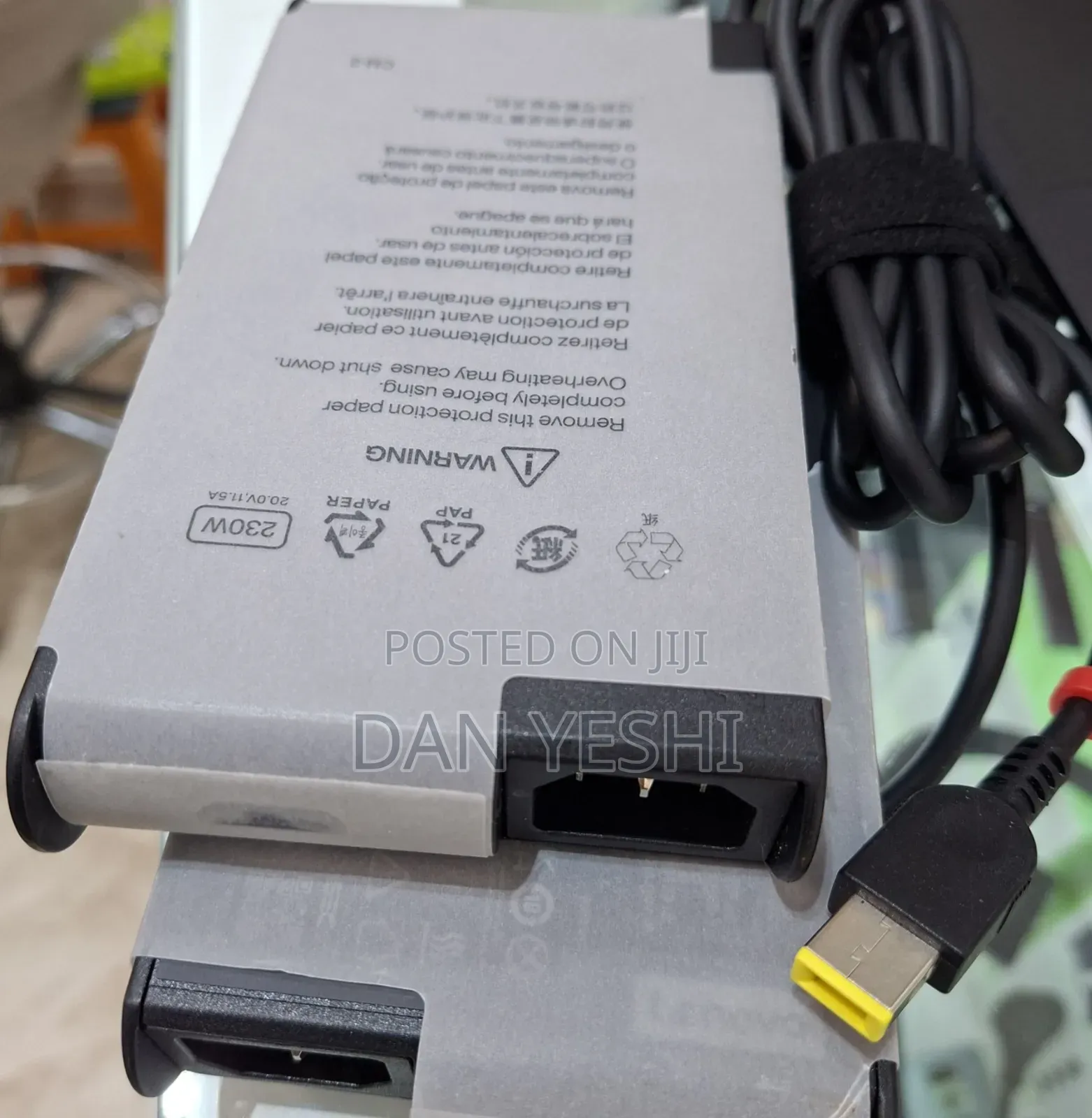 For LENOVO USB Original Charger 
 Original Charger 
 230w