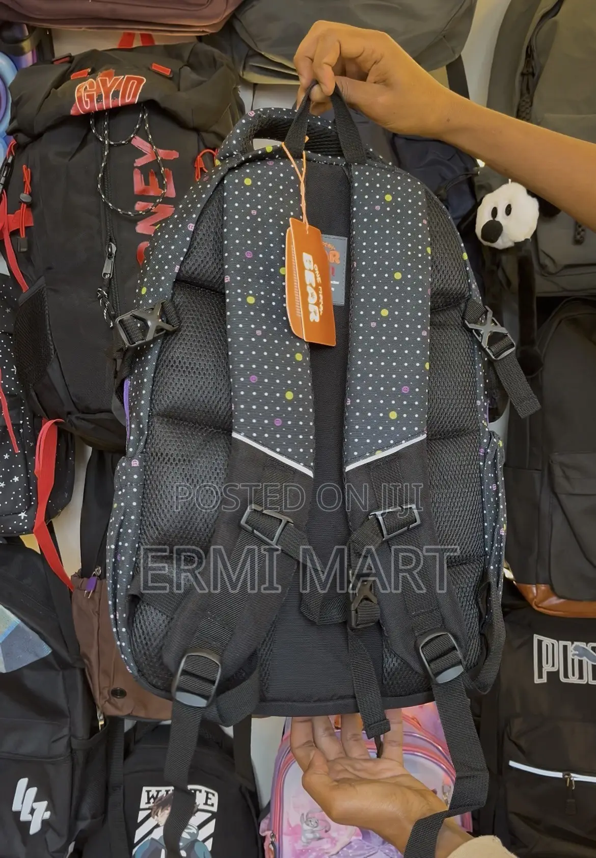 High-Quality Polka Dot Backpack