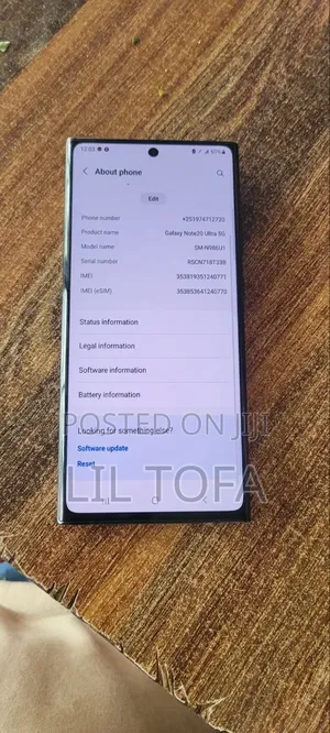 Samsung Galaxy Note 20 Ultra 128 GB Black