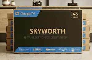 SKYWORTH 43 Inch TV Frameless Google TV – Smart LED Television