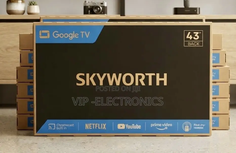 SKYWORTH 43 Inch TV Frameless Google TV – Smart LED Television