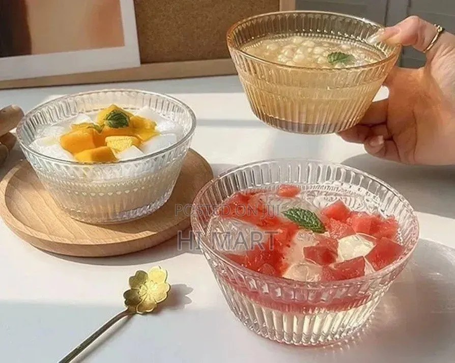7pcs Top Quality Ice Cream and Fruit Glass Cup