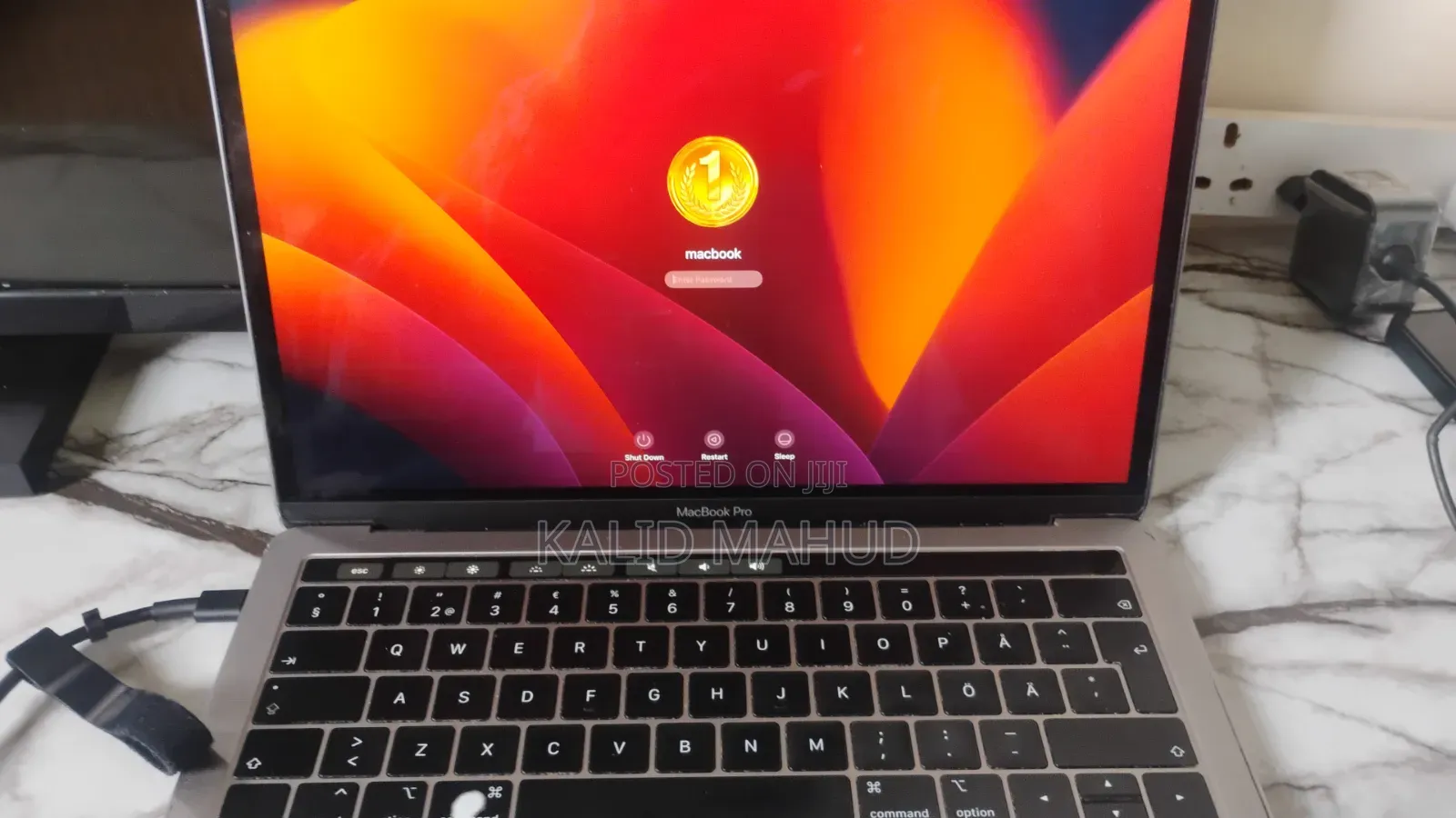 Laptop Apple MacBook Pro 2019 16GB Intel Core i7 SSD 512GB