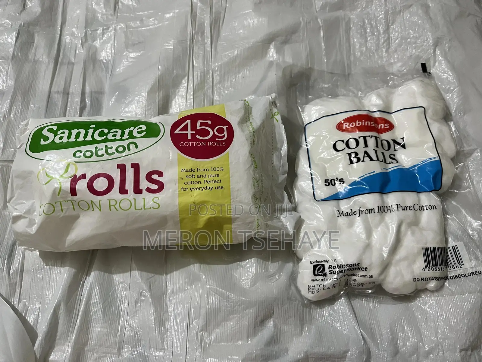 Cotton Ball and Cotton Rolls 45g