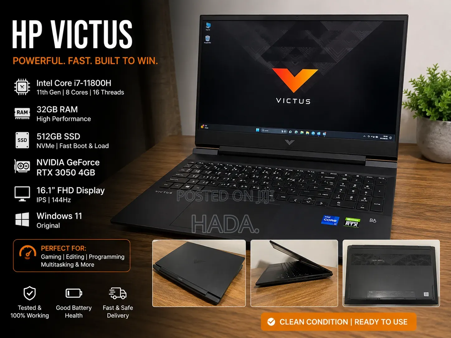 Laptop HP Victus 16 32GB Intel Core i7 SSD 512GB