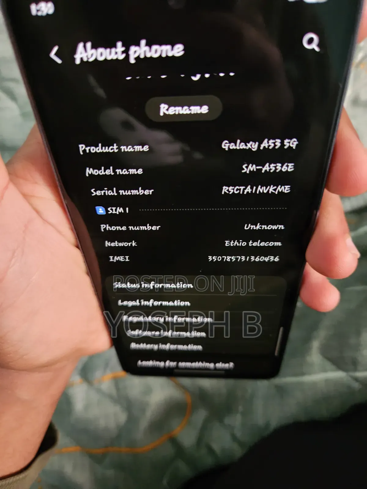 Samsung Galaxy A53 5G 128 GB Black