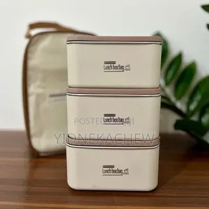 3 Stainless Steel የምሳ ስብስብ