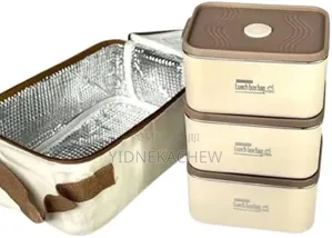 3 Stainless Steel የምሳ ስብስብ