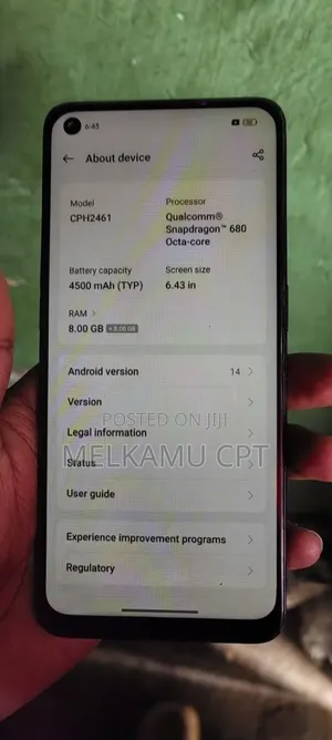 Oppo Reno8 256 GB Black