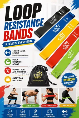 5 Package of Exercise Band