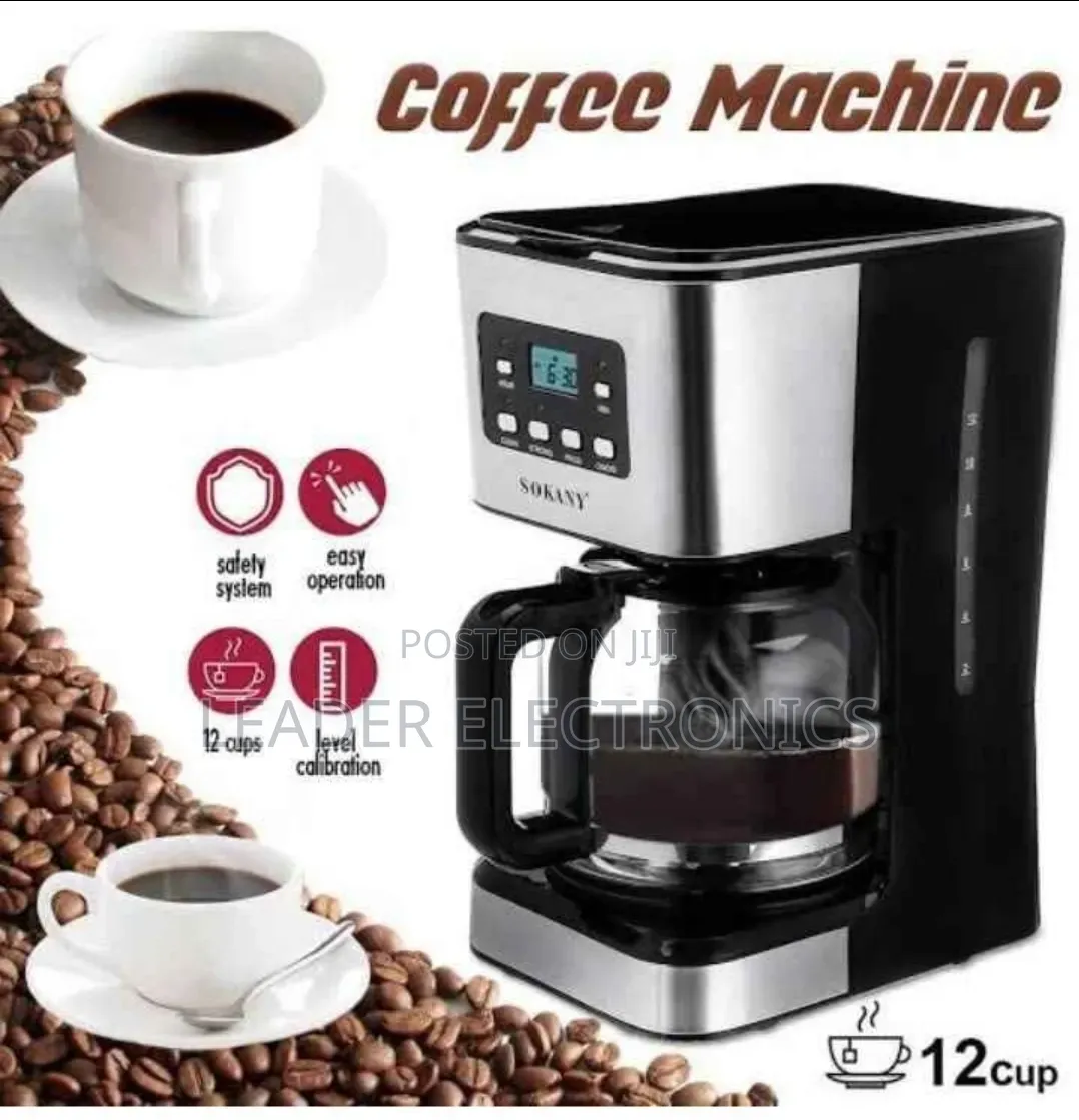Sokany Coffee Maker Digital Display 12cup