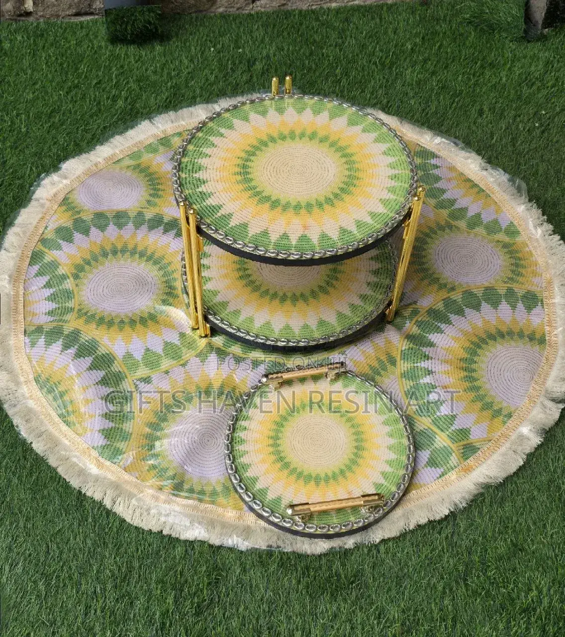 ልዩ ባለ 2 ወለል የኤፖክሲ ረከቦት (Modern 2-Tier Epoxy Rekebot)