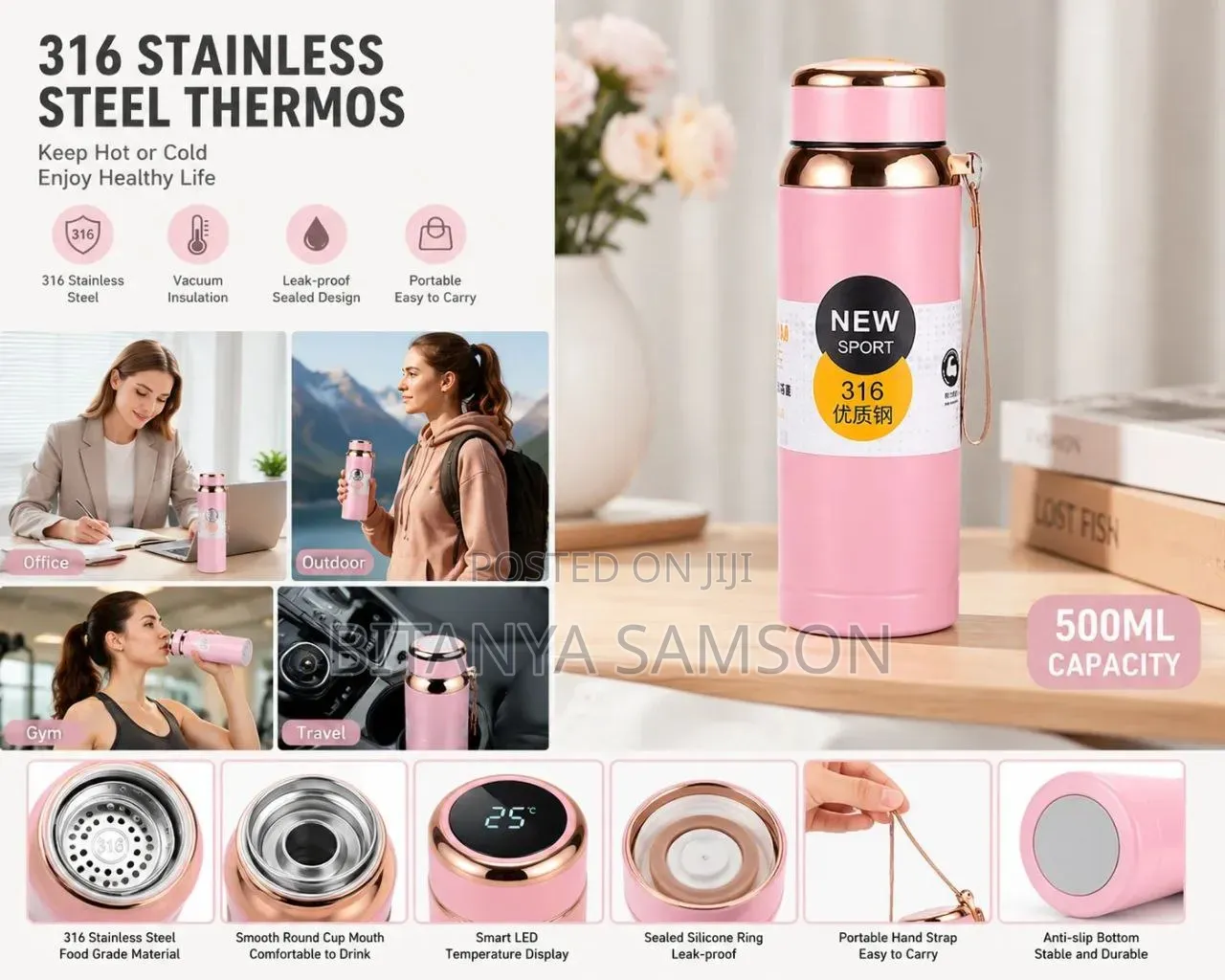 Stainless Steel Vacuum-Insulated Water Bottles