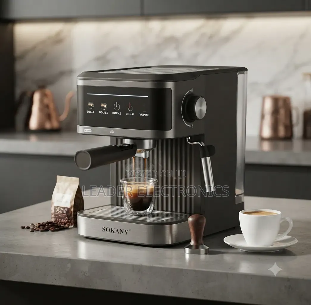 Sokany Coffee Maker 20 Bar – 850W | 1.8L | Rich Espresso, Cappuccino