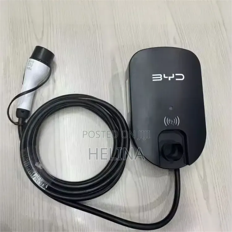 BYD 7kW Wall-Mounted AC EV Charger 32A Capacity RFID Card-Swipe Area