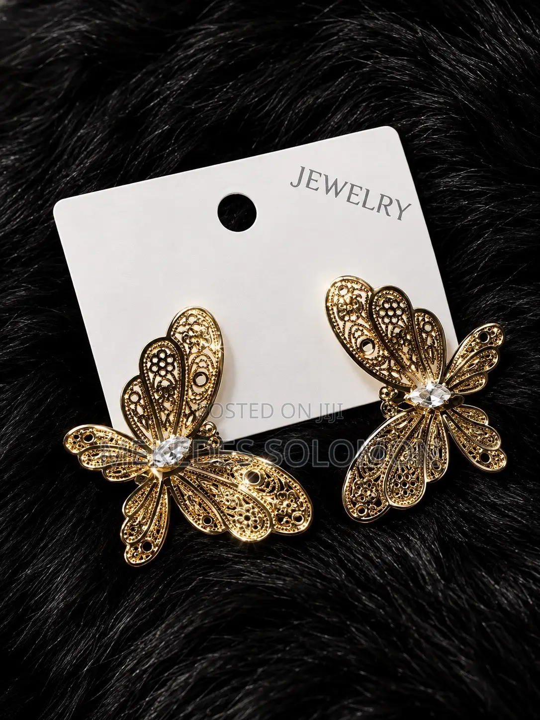 Elegant Gold Butterfly Earrings Jewelr