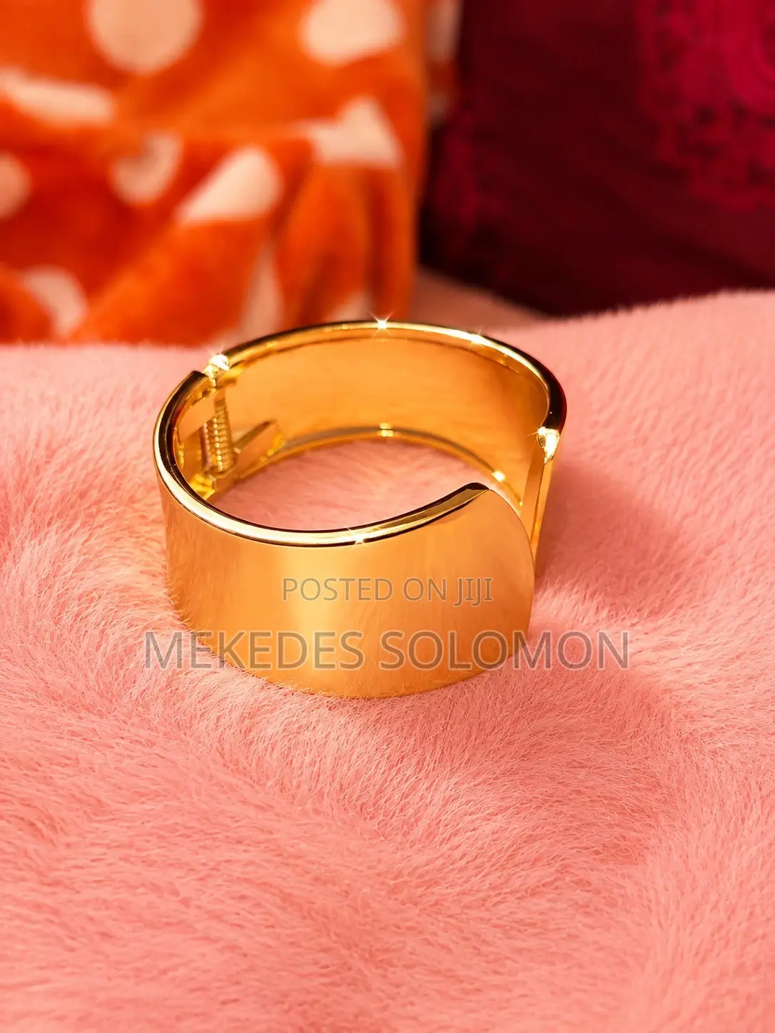 Elegant Gold Statement Cuff Bracele