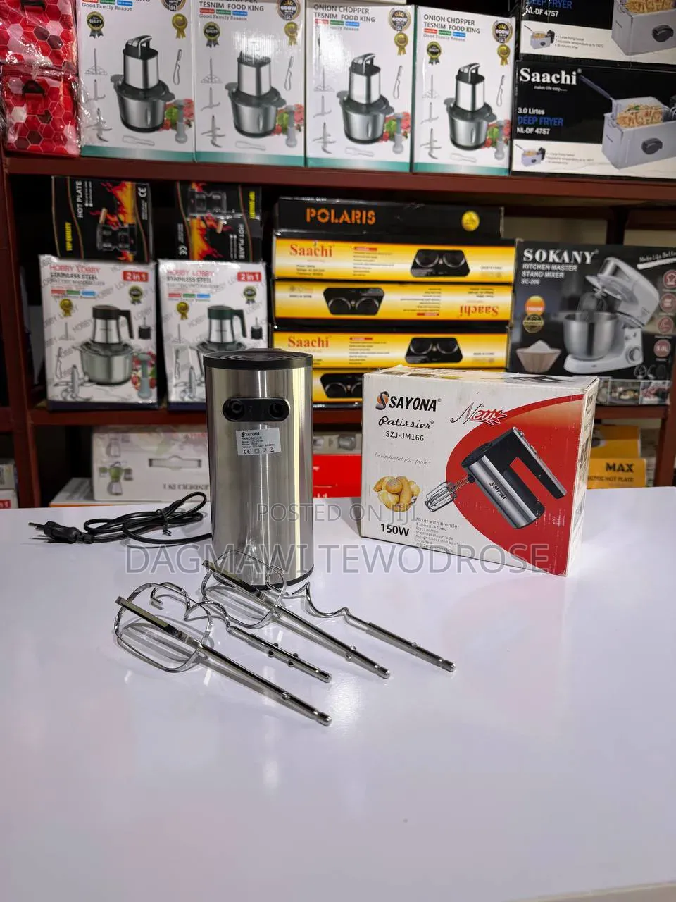 Sayona 150W Hand Mixer – Powerful Compact!