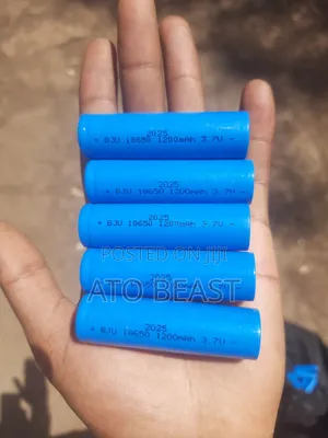 1200 mAh by 3.7v Lithium-Ion Rechargeable Battery Pin on +Ve Side