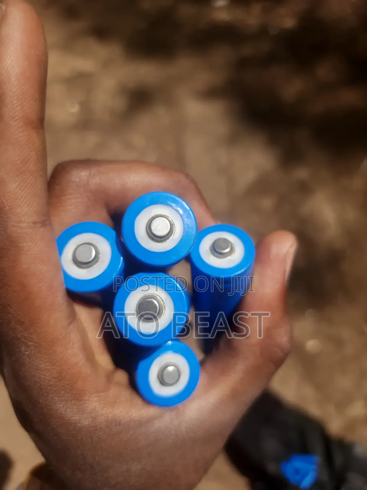1200 mAh by 3.7v Lithium-Ion Rechargeable Battery Pin on +Ve Side