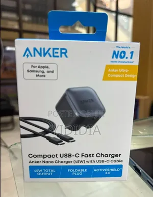 ⚡ ANKER 45W Nano Charger + 6FT USB-C Cable