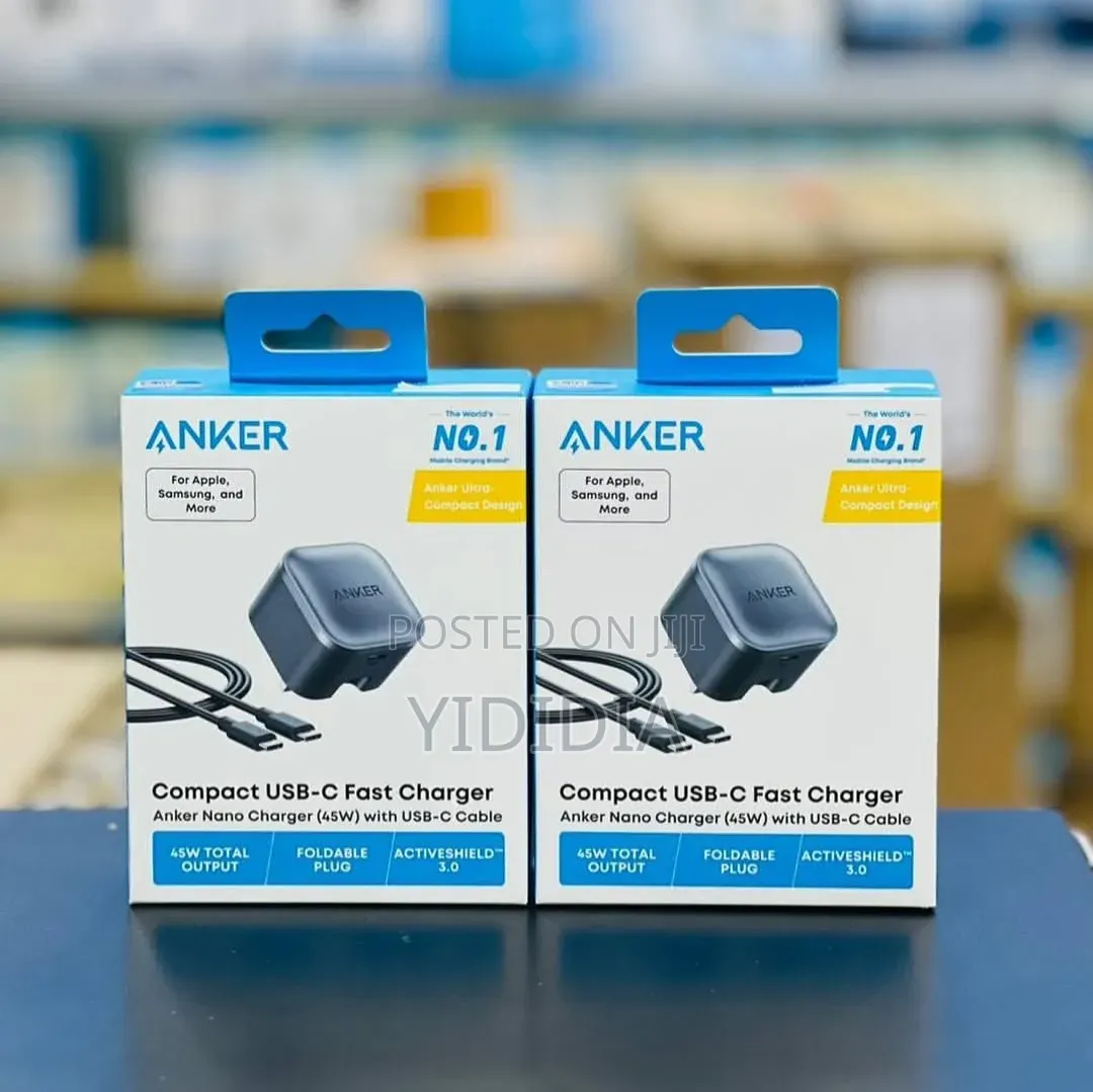 ⚡ ANKER 45W Nano Charger + 6FT USB-C Cable