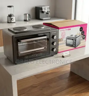 Eurosun 48L Mini Oven With Fan,grill and Two Hot Plates