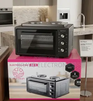  Eurosun Mini Oven 48L | 2 Hot Plates | Grill | Fan | Timer