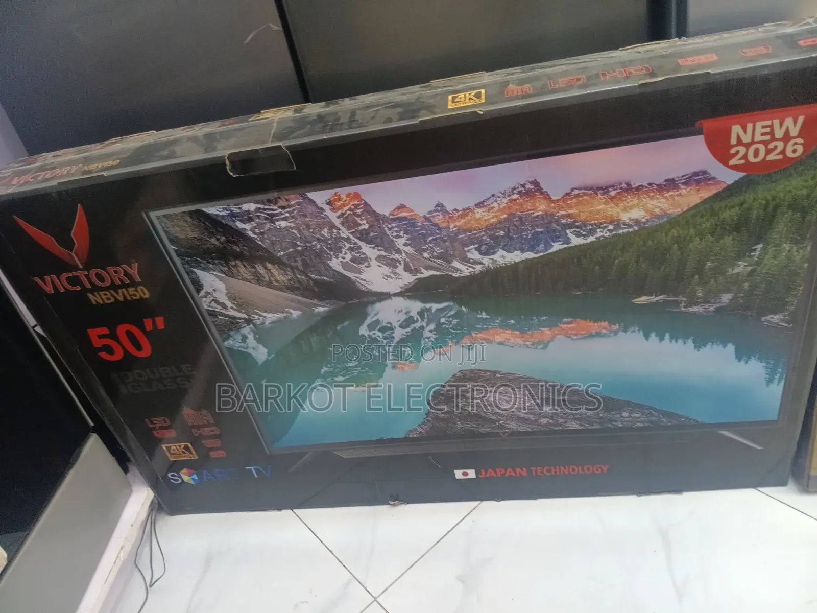 Victory Smart TV 50 Inch Doubel Gelass 2026 Adis Model Hifi Speaker